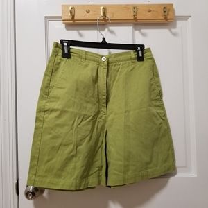 ♠ CHAUS Olive Green High Waisted Cargo Shorts